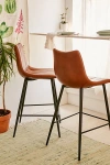 Urban Outfitters Ali Counter Stool - Set Of 2 In Brown
