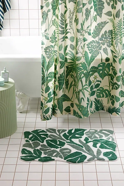 Urban Outfitters Allover Jungle Bath Mat In Green At