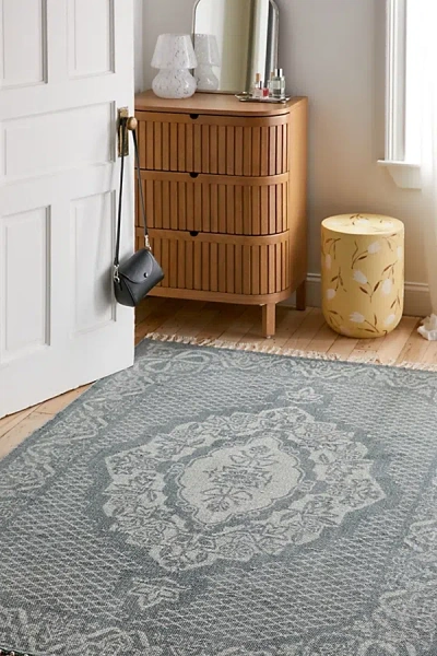 Urban Outfitters Allura Brushed Rug In Pine At  In Gray