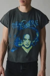 Urban Outfitters Backstage Graphic Cropped Muscle Tee In The Cure, Men's At