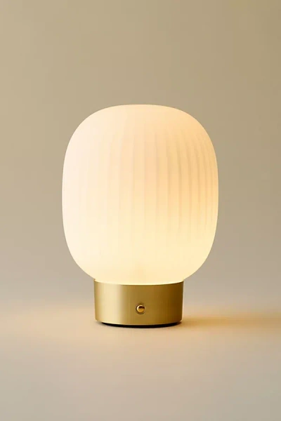 Urban Outfitters Althea Rechargeable Led Table Lamp In Gold At