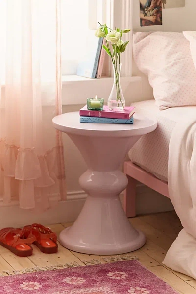 Urban Outfitters Amaya Hourglass Indoor/outdoor Side Table In Blush At