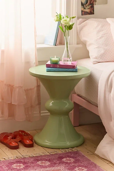 Urban Outfitters Amaya Hourglass Indoor/outdoor Side Table In Mint At