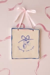 Urban Outfitters Amelie Patterned Tile Wall Hanging In Strawberry Bow At  In Black