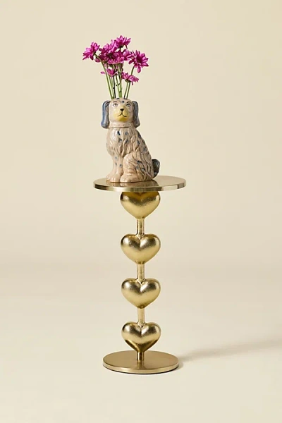 Urban Outfitters Amour Stacked Heart Drink Side Table In Gold At