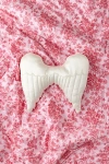 Urban Outfitters Angel Wing Satin Throw Pillow In White At