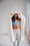 Urban Outfitters Animal Ears Fleece Throw Blanket In Cream Bear At