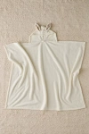 Urban Outfitters Animal Ears Fleece Throw Blanket In White Bunny At
