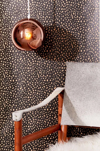 Urban Outfitters Animal Print Removable Wallpaper In Black