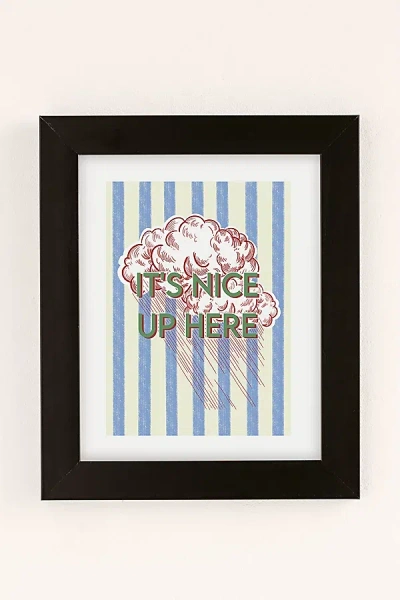 Urban Outfitters Annie Clouds Italian Inspired Print Art Print In Black Matte Frame At  In Neutral