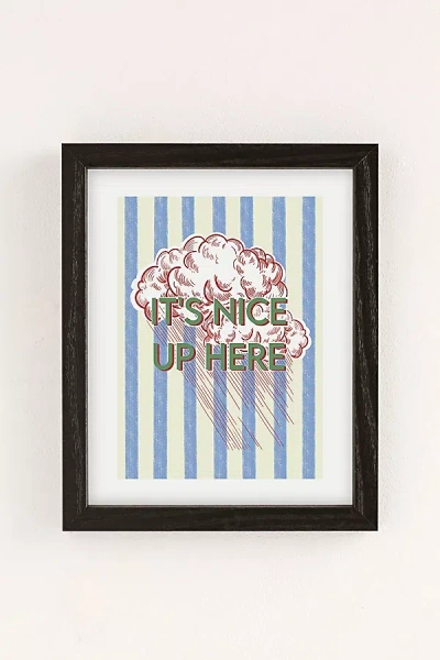 Urban Outfitters Annie Clouds Italian Inspired Print Art Print In Black Wood Frame At  In Neutral