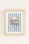 Urban Outfitters Annie Clouds Italian Inspired Print Art Print In Natural Wood Frame At  In Multi