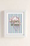 Urban Outfitters Annie Clouds Italian Inspired Print Art Print In White Wood Frame At  In Neutral