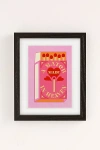 Urban Outfitters Annie Match Made In Heaven Art Print In Black Wood Frame At