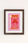 Urban Outfitters Annie Match Made In Heaven Art Print In Walnut Wood Frame At  In Multi