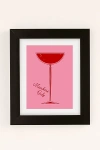 Urban Outfitters Annie Members Only Cocktail Art Print In Modern Black At  In Neutral