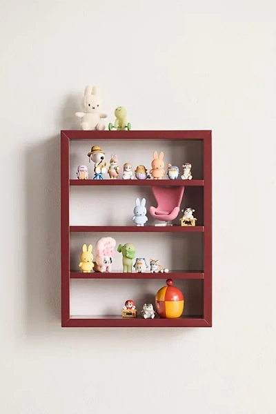 Urban Outfitters Ari Modern Figurine Wall Shelf In Oxblood At  In Red