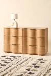 Urban Outfitters Aria 6-drawer Short Squiggle Dresser In Natural At  In Brown