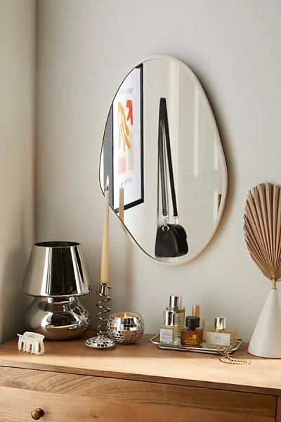 Urban Outfitters Aria Blob 14" Wall Mirror In White At