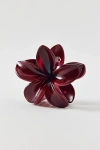 Urban Outfitters Aria Flower Claw Clip In Maroon, Women's At  In Burgundy