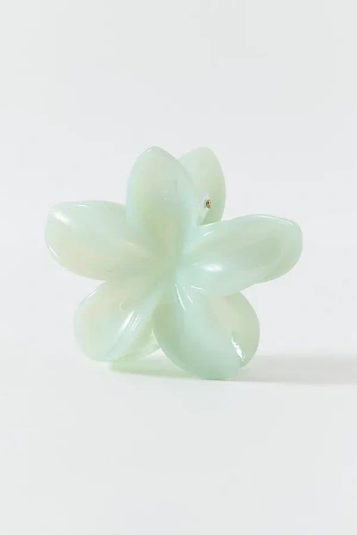 Urban Outfitters Aria Flower Claw Clip In Mint, Women's At  In Green