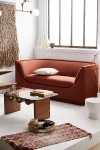 Urban Outfitters Aria Upholstered Curved Sofa In Rust At