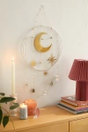 URBAN OUTFITTERS ARIANA OST MOON & STARS HEALING CRYSTAL WALL HANGING IN ASSORTED AT URBAN OUTFITTERS