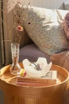 Urban Outfitters Scalloped Selenite Charging Bowl & Crystal Set In White At