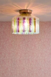 Urban Outfitters Asher Flush Mount Light In Iridescent At