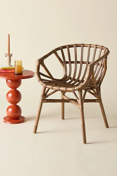 Urban Outfitters Atlas Rattan Arm Chair In Natural At  In Brown
