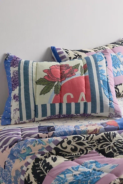 Urban Outfitters Audrey Patched Quilted Sham Set In Blue At