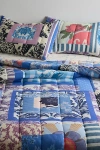 Urban Outfitters Audrey Patched Reversible Quilt In Blue At