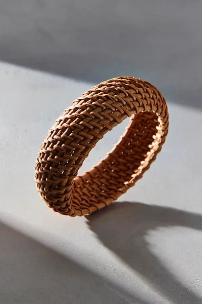 Urban Outfitters Audrey Woven Bangle Bracelet In Brown, Women's At