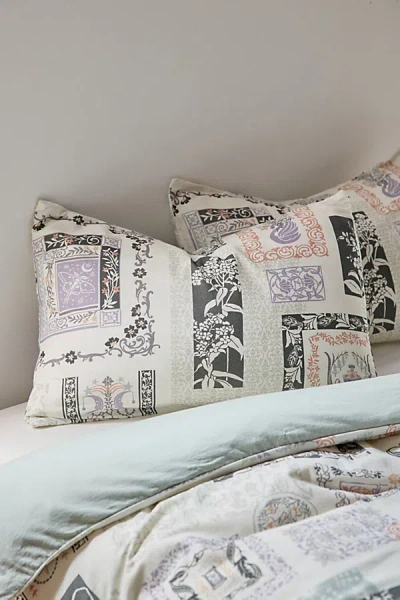 Urban Outfitters Aurelia Floral Icon Sham Set In Cream At  In Neutral