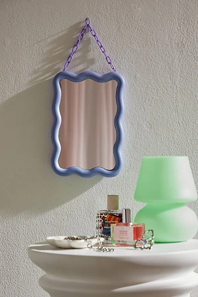 Urban Outfitters Avery Chain Link Mirror In Blue At