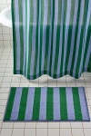 Urban Outfitters Awning Stripe Bath Mat In Blue/green At