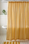 Urban Outfitters Awning Stripe Patterned Shower Curtain In Butter At