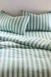 Urban Outfitters Awning Striped Patterned Duvet Cover Set In Mint Tea At
