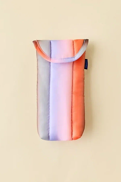 Urban Outfitters Baggu Puffy Printed Glasses Sleeve In Gradient Stripe Poppy, Women's At  In Black