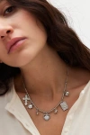 Urban Outfitters Ball Bead Charm Necklace In Silver, Women's At