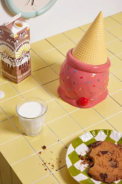 Urban Outfitters Ban. Do Ice Cream Cone Cookie Jar In Pink At  In Yellow