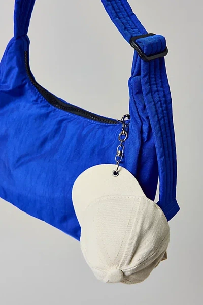 Urban Outfitters Baseball Hat Keychain In White At