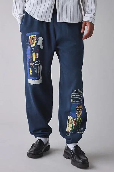 Urban Outfitters Basquiat Jazz Graphic Sweatpant In Navy, Men's At  In Blue