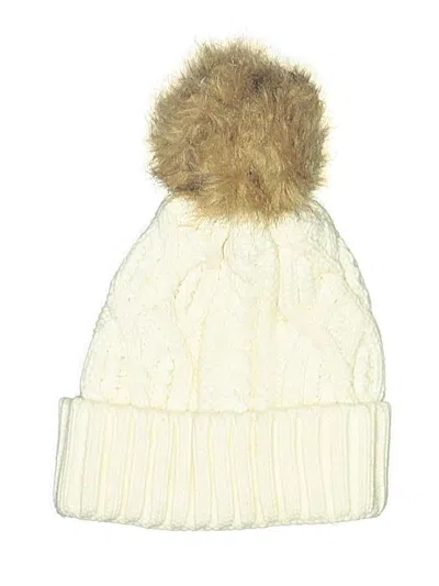 Pre-owned Urban Outfitters Beanie Hat In White