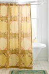 Urban Outfitters Beatrice Floral Patterned Shower Curtain In Sage At  In Green