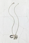 Urban Outfitters Beau Stainless Steel Charm Necklace In Silver, Men's At  In Silver