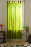 Urban Outfitters Beau Velvet Window Panel In Dark Citron At  In Green