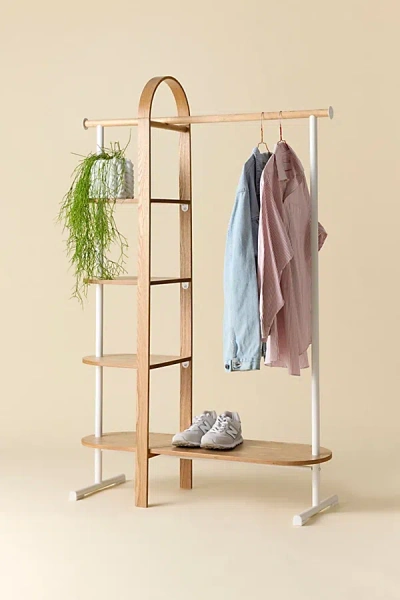 Urban Outfitters Bella Freestanding Closet & Garment Rack In Natural At  In Yellow