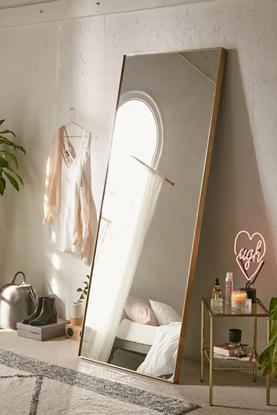 Urban Outfitters Bellevue Floor Mirror In Gold