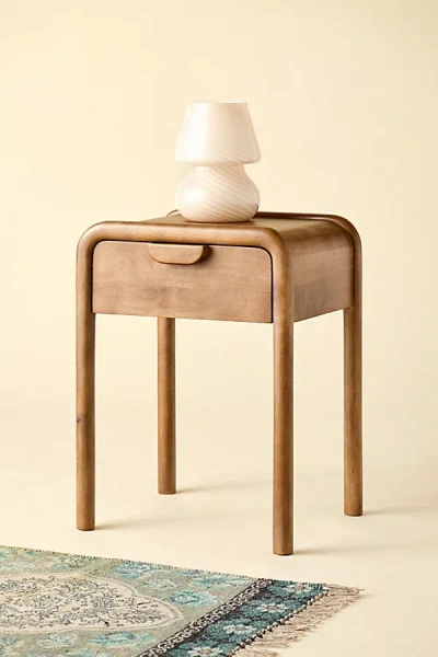 Urban Outfitters Benji Wood Storage Nightstand In Honey At